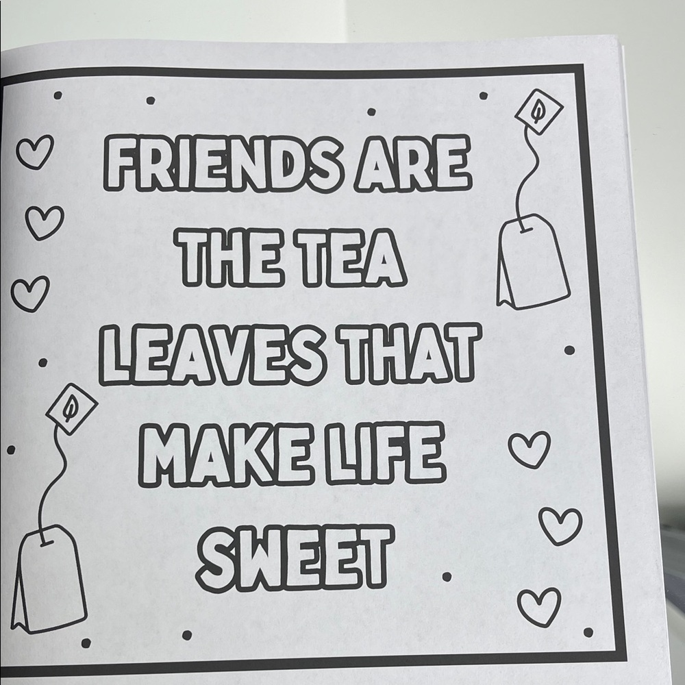 Writeitdown Tea Party Coloring Book - Picture 6 of 6